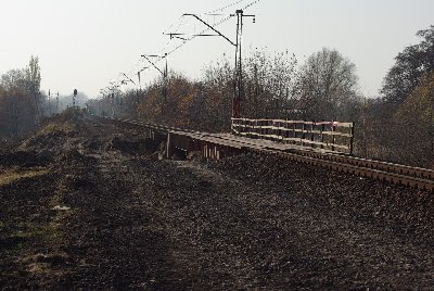 Widok z poziomu nasypu